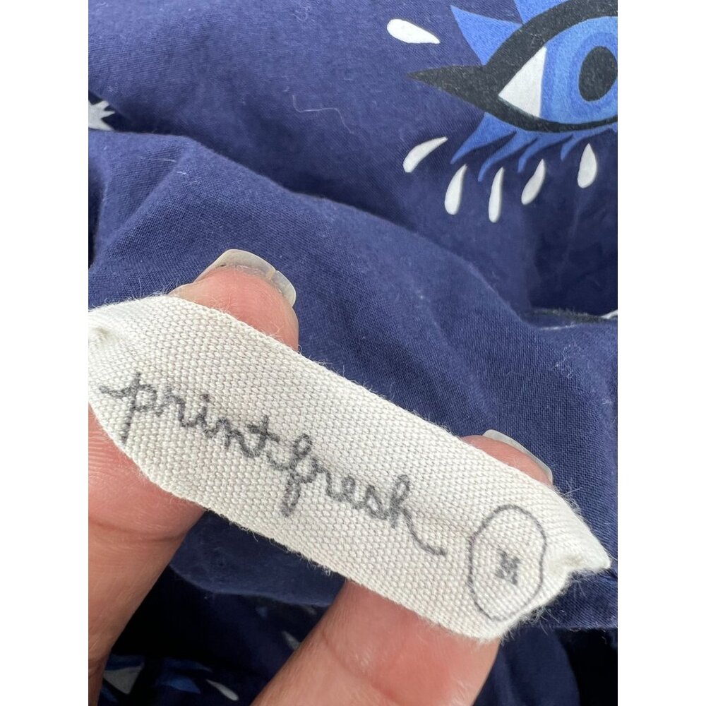 Printfresh Blue Eye Pattern Pajama Top - image 3